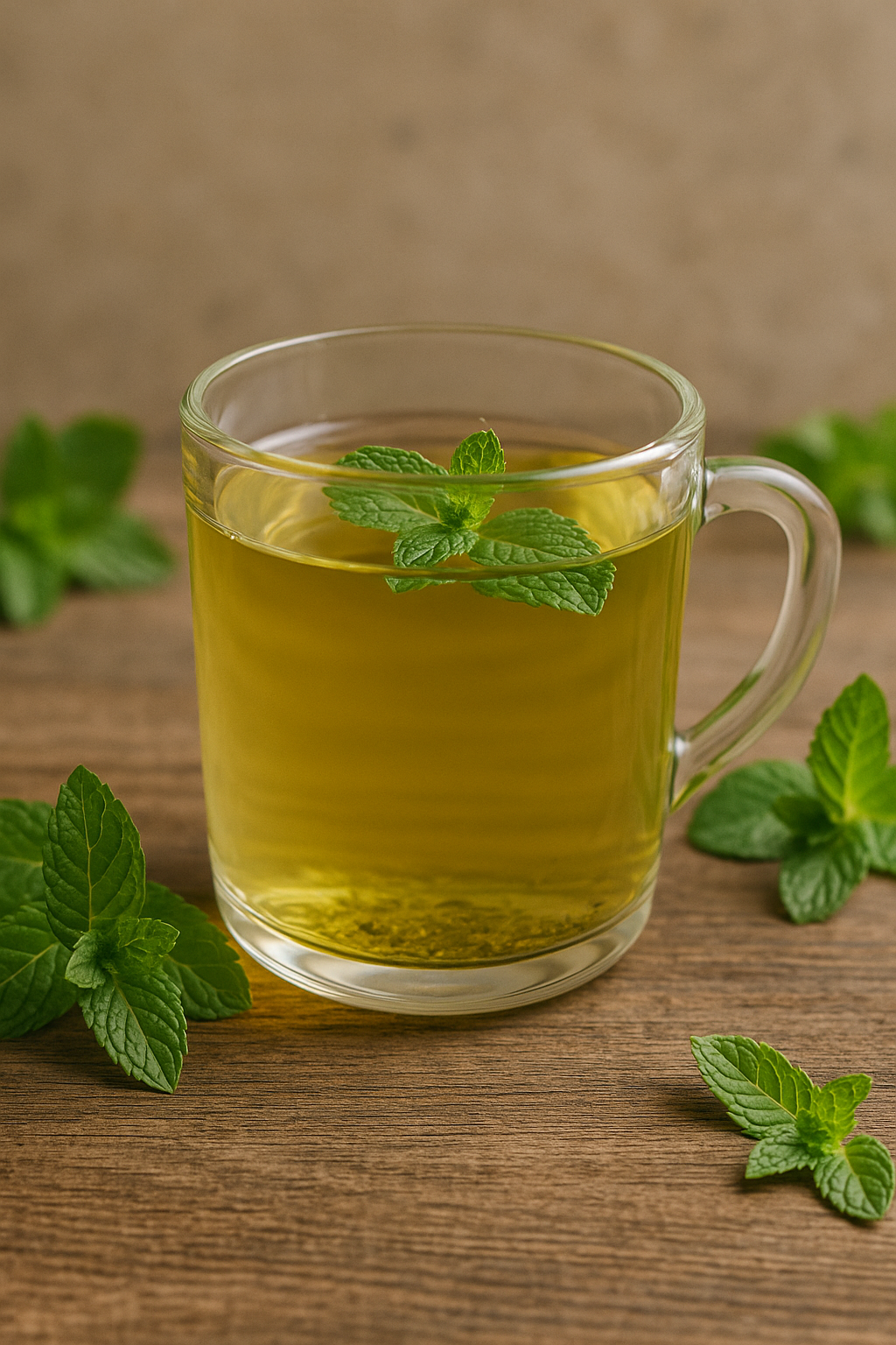 Peppermint tea natural remedy for bloating relief from chewing gum
